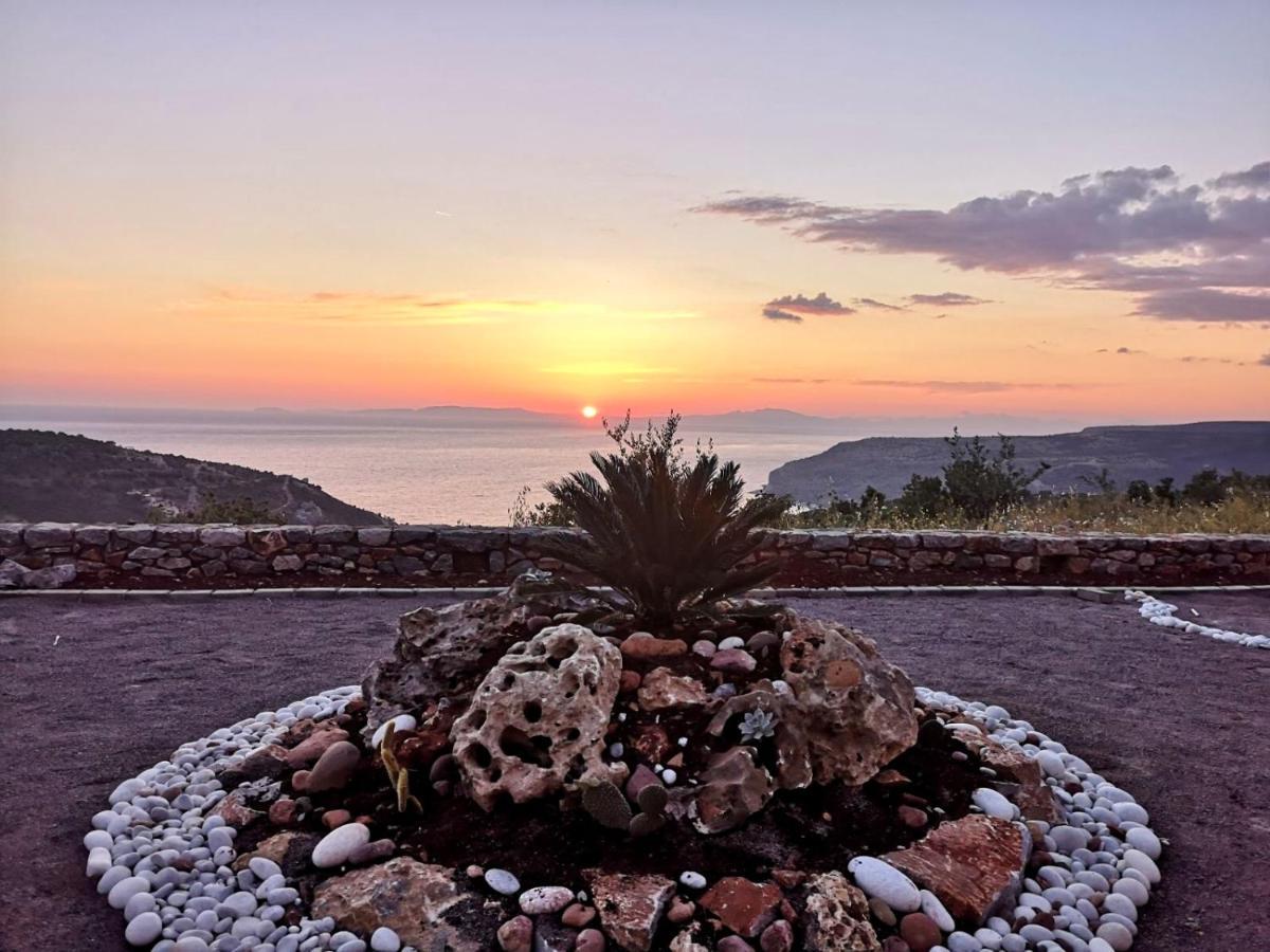 Sunset View Stone House, Areopoli Mani Villa Bagian luar foto